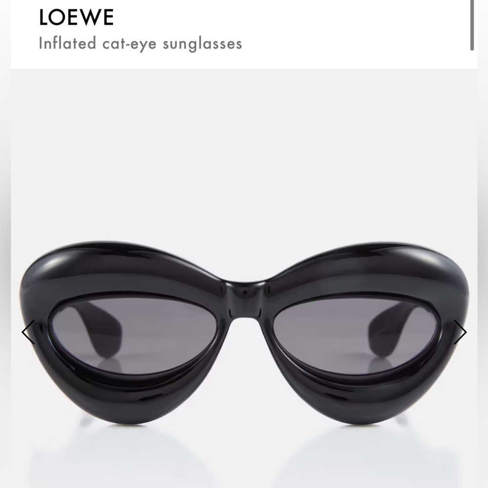 *SOLD* Loewe Inflated Black Cat-Eye Sunglasses
